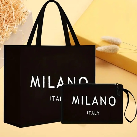 FASHION Italy Tote w/Matching Makeup Bag, NIP - Picture 1 of 13